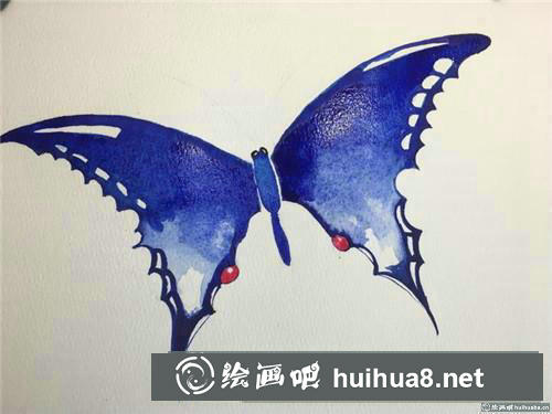 星空蝴蝶水彩畫(huà)