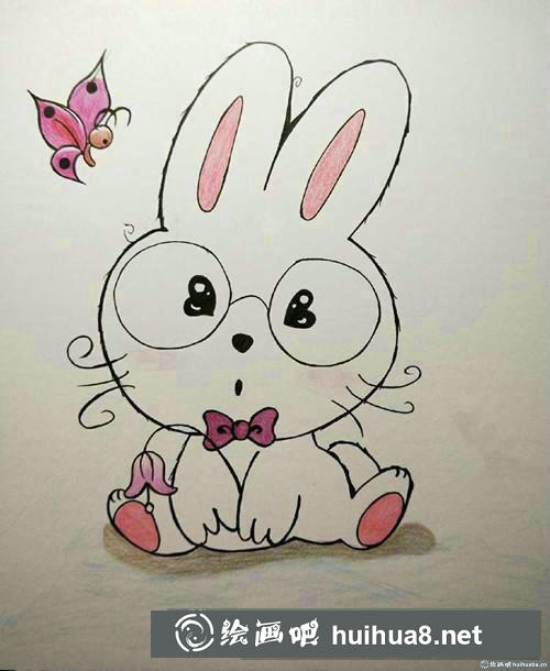 愛心兔插畫