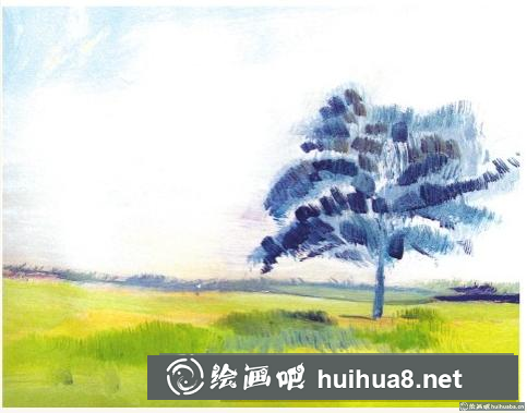 水粉畫(huà)樹(shù)