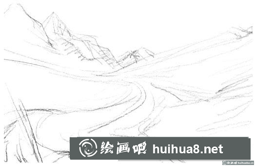 水粉畫(huà)山間樹(shù)林 水粉畫(huà)山間樹(shù)林