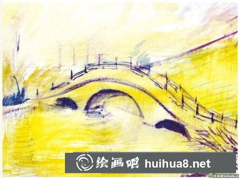 水粉畫橋