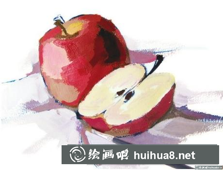 水粉畫蘋果