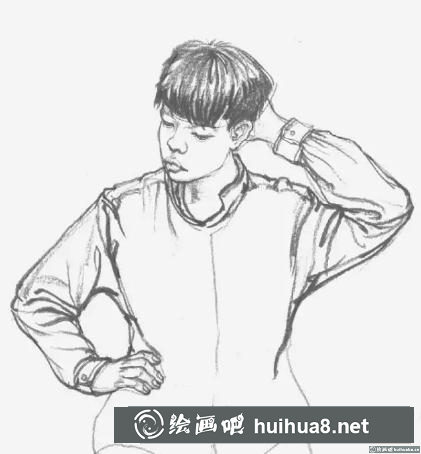 男青年速寫