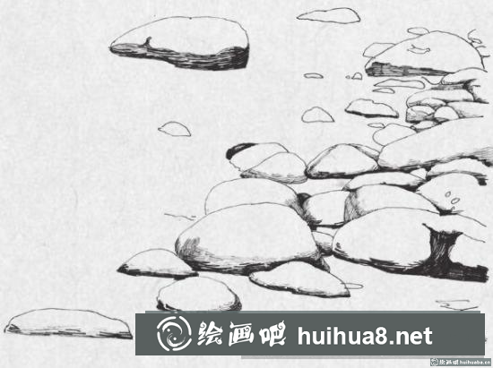 鋼筆畫江邊