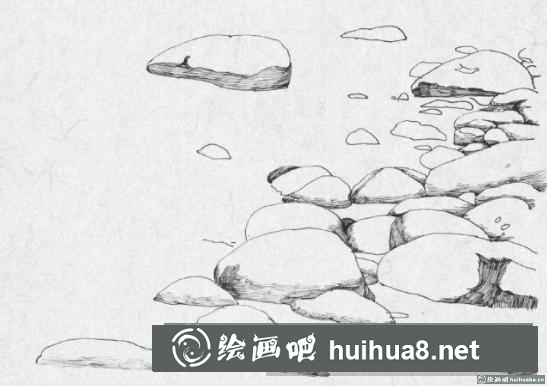鋼筆畫江邊