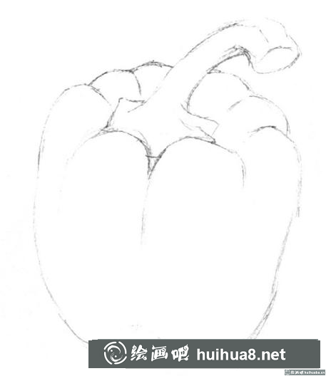 丙烯畫柿子椒