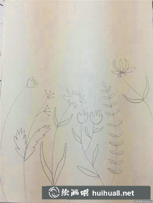 夜空下水彩畫