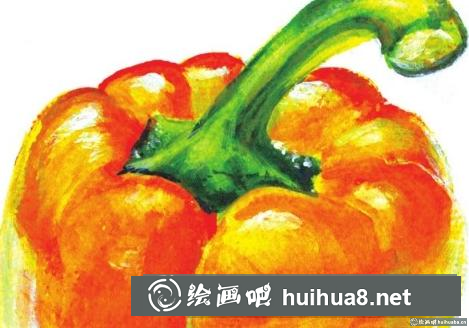 丙烯畫柿子椒