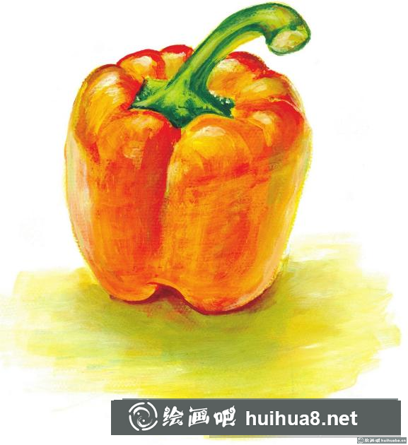 丙烯畫柿子椒