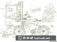 水彩窗邊角落繪制技巧