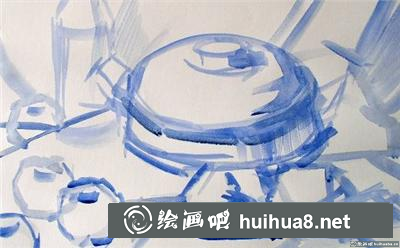 瓷器、水果、水瓶靜物寫(xiě)生