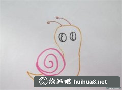 兒童畫教程蝸牛媽媽小蝸牛