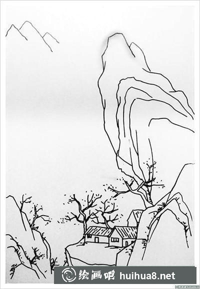 風(fēng)景鋼筆畫