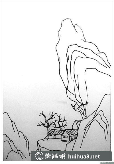 風(fēng)景鋼筆畫