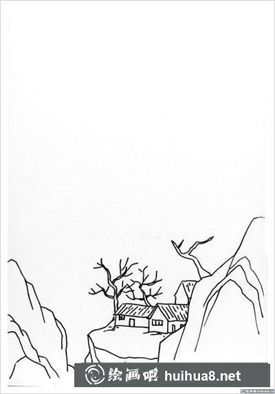 風(fēng)景鋼筆畫