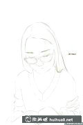插畫教程：繪眼鏡美女插畫