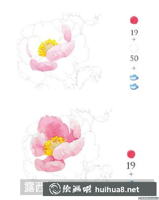 怎么畫芍藥花