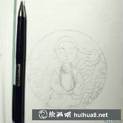 禪意小和尚繪畫教程