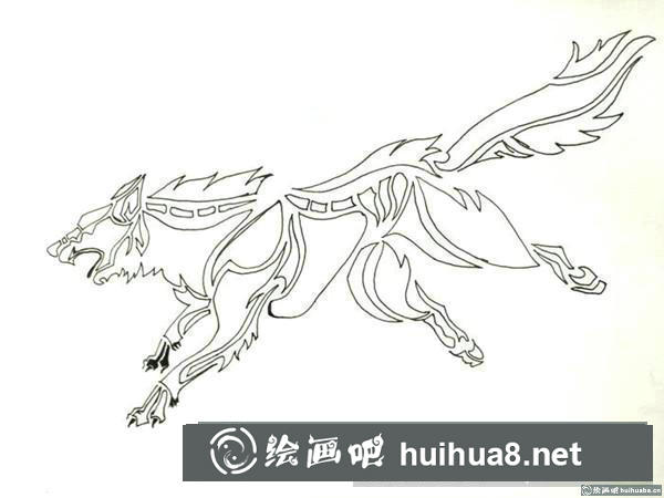 狼插畫