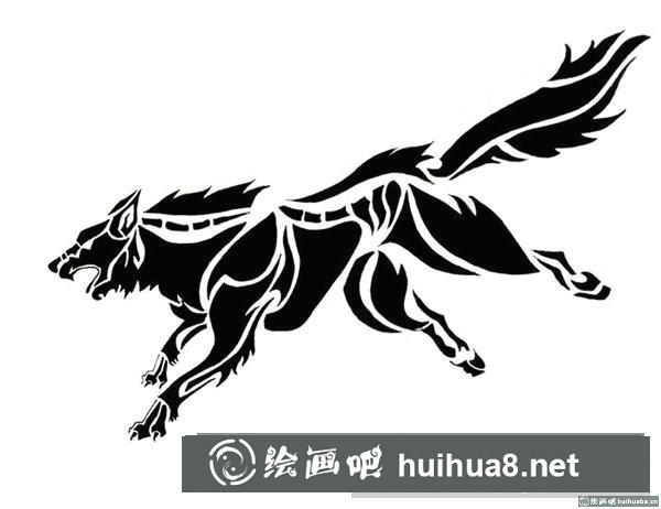 狼插畫