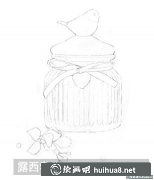 素描教程：玻璃罐子畫法步驟