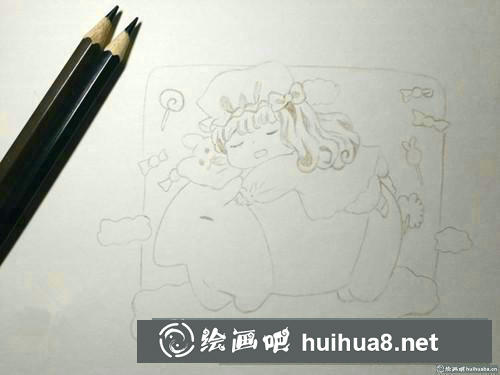 童心彩鉛畫