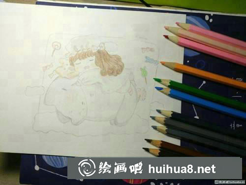 童心彩鉛畫
