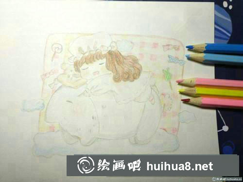 童心彩鉛畫