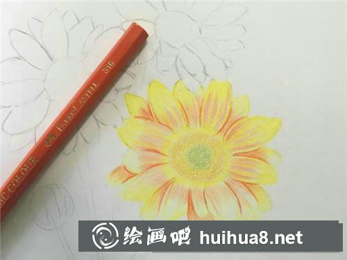 雛菊彩鉛畫