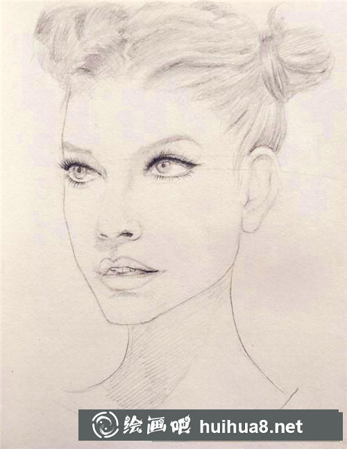 明媚少女插畫