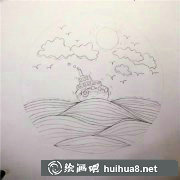 海上日出插畫教程：輕松學(xué)繪畫