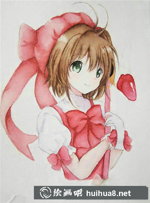 魔卡少女櫻水彩畫