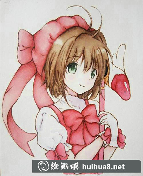 魔卡少女櫻水彩畫