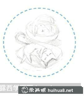睡著的貓彩鉛畫(huà)教程