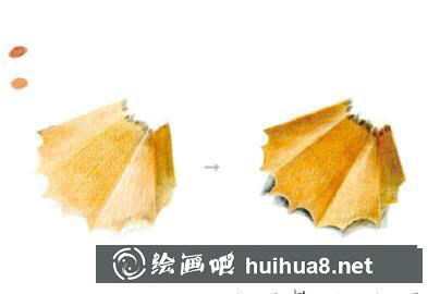 鉛筆屑彩鉛畫