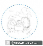 彩鉛教程：刺猬繪制方法