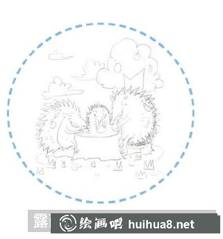 怎么畫刺猬