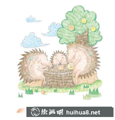 怎么畫刺猬