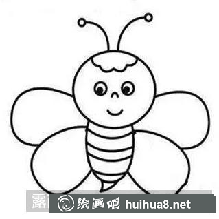 小蜜蜂簡筆畫
