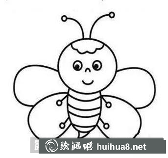 小蜜蜂簡筆畫
