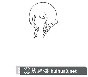 姑娘簡筆畫