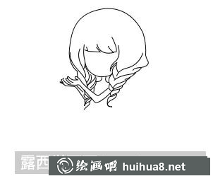 姑娘簡筆畫