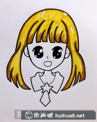 卡通小女孩