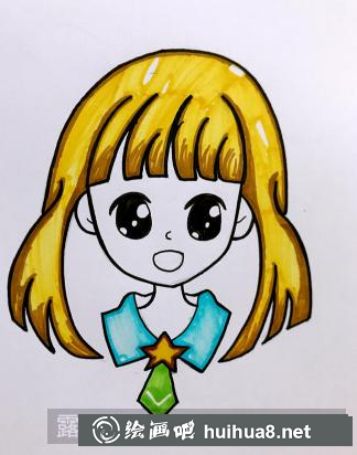 卡通小女孩