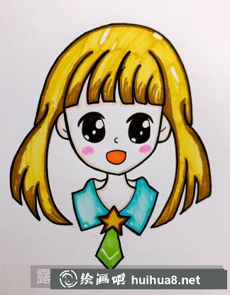 卡通小女孩
