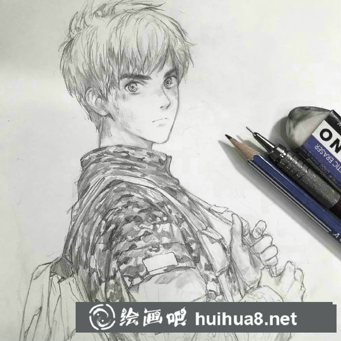 帥氣小哥哥漫畫線稿9