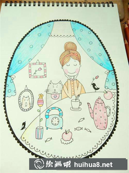 愜意周末插畫 愜意周末插畫