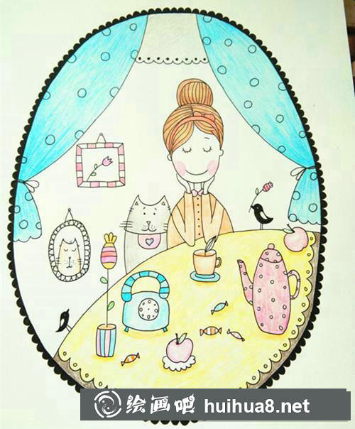 愜意周末插畫 愜意周末插畫