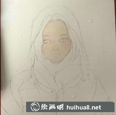 那個(gè)叫柿子的女孩水彩畫 那個(gè)叫柿子的女孩水彩畫