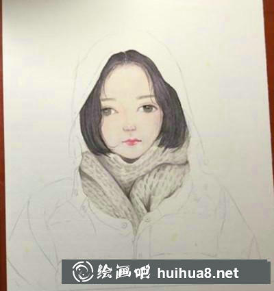 那個(gè)叫柿子的女孩水彩畫 那個(gè)叫柿子的女孩水彩畫